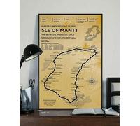 Rustic Metal Wall Art Snaefell Mountain Course Isle of Man Tt The World'S Hardest Race Poster Metal Tin Sign Vintage Decoration Garage Home Garden Cafes Kitchen Wall Antique Tin Signs 12x8 inch