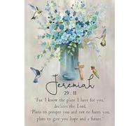 Rustic Metal Wall Decor Christian Jeremiah Bible Verses Scripture Metal Tin Sign Vintage Decoration Garage Home Garden Cafes Kitchen Wall Antique Tin Signs 8x12 inch