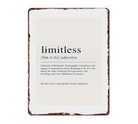 Rustic Metal Wall Plaque Unlimited Potential Greatness Within Quote For Weight Room Library Cozy Living Room Decor Tin Sign 8 X 12 inch