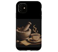 Rustic Mortar Pestle Spices Coffee Recipe Art Case for iPhone 11