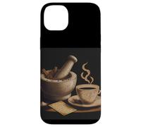 Rustic Mortar Pestle Spices Coffee Recipe Art Case for iPhone 14 Plus