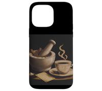 Rustic Mortar Pestle Spices Coffee Recipe Art Case for iPhone 14 Pro Max