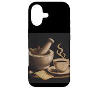 Rustic Mortar Pestle Spices Coffee Recipe Art Case for iPhone 17