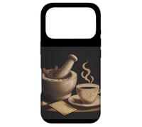 Rustic Mortar Pestle Spices Coffee Recipe Art Case for iPhone 17 Pro