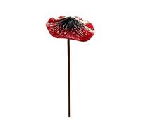 Rustic Mushroom Stakes, Colorful Yard Decor, Metal Artwork with Protective Coating, Garden Ornament Display, Outdoor Accent with Charming Style, Lawn Decoration for Walkways Spring