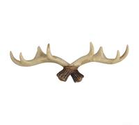 Rustic Nordic Deer Antler Resin Wall Hook Decorative Item for Organizing and Enhancing Room Decor (light color)