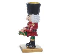 Rustic Nutcracker Soldier Candlestick Resin Holder for Taper Candles