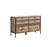Rustic Oak Bedroom Set Wardrobe Chest Drawers Bedside Cabinet Industrial