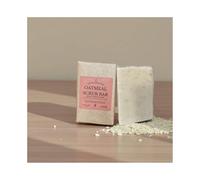 Rustic Oatmeal Scrub Handmade Soap Bar | Exfoliating & Moisturizing Glycerin Soap with Oatmeal | Gentle, Creamy Lather for Soft Skin | Artisan Bath Bar, 100g