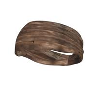 Rustic Old Barn Wood Headband Hair Sweat Headband Head Wrap Hair Non-Slip Stretchable Washable Makeup Headband