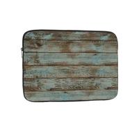 Rustic Old Barn Wood Printed Laptop Sleeve for Men Women 13 inch Shockproof Laptop Case Bag for Travel Office School