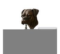 Rustic Outdoor Table Bell - Entrance Bell in the Shape of a Dog Head | Vintage Bell for Home Owners Urban Apartment Doors Cottage for Holidays and Farms