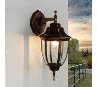 Rustic Outdoor Wall Light Aluminium E27 IP44 Black Copper Wall Lamp Garden Yard Patio Balcony