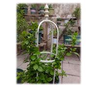 Rustic Patio Arch Garden Trellis Metal Obelisk For Supporting Climbing Plants Outdoor, Roses, Vines, Flowers, And Vegetables Tall Tower 90cm/120cm/150cm/180cm High Weather Resistant ( Color : Cream ,