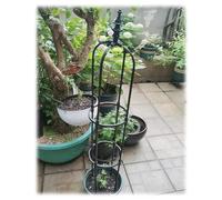 Rustic Patio Arch Garden Trellis Metal Obelisk For Supporting Climbing Plants Outdoor, Roses, Vines, Flowers, And Vegetables Tall Tower 90cm/120cm/150cm/180cm High Weather Resistant ( Color : Black ,