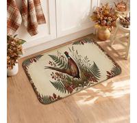 Rustic Pheasant Autumn Harvest Decor Kitchen Rugs 16x24 Inch