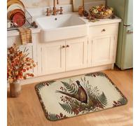 Rustic Pheasant Autumn Harvest Decor Kitchen Rugs 20x31 Inch