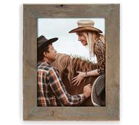 Rustic Picture Frame 8.5x11, 100% Reclaimed Wood Frame with Tempered Glass, Certificate Document Frame 8.5''x11'' Distressed & Vintage Looking Wall Decor Gallery Frame Set Mounting or Table Display