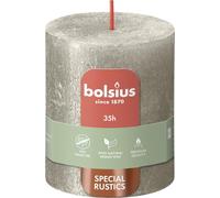 Bolsius Rustic Pillar Candle Shimmer Champagne 80mm x 68mm