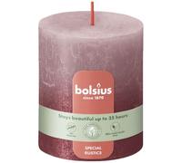 Rustic Pillar Candles - Sunset (Rose Red)