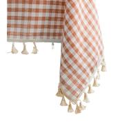 Rustic Polyester Tablecloth Washable Cotton Buffalo Check Wrinkle-Free Country Linen for Home Kitchen Dining Parties Birthdays Events - Stylish &