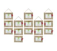 Rustic Red Hearts Hanging 3 Photo Frames - 6 x 4" - Pack of 5 Nicola Spring Natural One Size