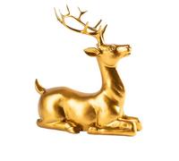 Rustic Resin Reindeer Figurine - Desktop Decorative Deer Statue | Elegant Collectible for Farm, Studio, Restaurant, Parties, Unique Home Decor for Living Room, Acen