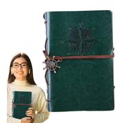 Rustic Retro Style Journal Notebook with Writing, School Supplies for Men, Women and Boys, Classroom , Vintage Notebook, Pirate Notebook for Notes and Journaling