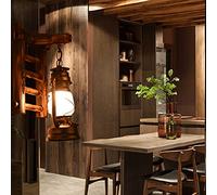 Rustic Retro Wooden LED Wall Lamp Creative Vintage Nostalgia Lighting for Living Room Bedroom and Interior Design EZ7 Wall Sconce Decor