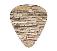 Rustic Rocks Brick Wall Advanced guitar pick 12 pieces Three thicknesses for bass, electric guitar, acoustic guitar bag
