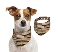 Rustic Rocks Brick Wall Dog Bandanas,Summer Bandanas for Dogs Washable Adjustable Dog Triangle Scarf Bibs Cute Pet Bibs for Medium Large Dogs Puppy and Cats Medium
