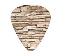 Rustic Rocks Brick Wall Guitar Plectrums 12 Pieces Set =>> Comfortable In The Hand With Smooth Edges Three Thicknesses To Match