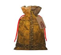 Rustic Rocks Brick Wall Print Drawstring Pouch For Gifts,Reusable Adorable Gift Bags,Perfect For Jewelry And More