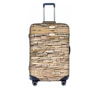 Rustic Rocks Brick Wall Print Elastic Luggage Cover,Personalized Luggage Cover with Zipper.