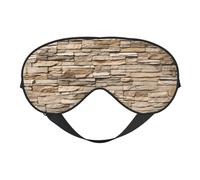 Rustic Rocks Brick Wall Printing Reversible Design Sleep Mask, Ideal for Camping, Meditation & Shifts, Snug Fit,No Light Leakage