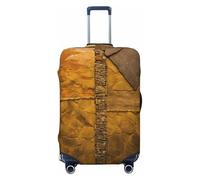 Rustic Rocks Brick Wall Travel Luggage Cover, Washable Suitcase Covers,Elastic Baggage Protective Anti-Scratch