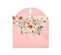 Rustic Rose Flower Exquisite Pearl Paper Holiday Cards, Birthday Cards, Suitable For Christmas, Valentine'S Day, Wedding Anniversary And Party Invitation Cards.