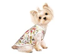 Rustic Rose Flower Small Dog Pet Clothes, Breathable Lightweight Soft Vest, Exquisite Personality Appearance.Good Warmth Retention.