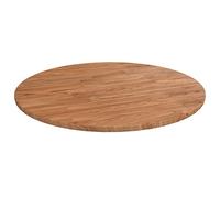 Rustic Round Solid Oak Coffee Table & Accent Table -, Easy-Clean h - Perfect for Home Décor & Living Room - Slish Wooden Top Design