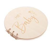 Rustic Shower Guest Book with Wooden Cover, Beige Keepsake | Preserving Messages and Memories, Compact and Easy to Carry, Party Setup for Shower Occasions