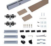 Rustic Sliding Door 6.5 ft Classic Kit Set 2000mm For Single Wooden