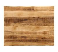 Rustic Solid Mango Wood Live Edge Tabletop - Multifunctional Smooth Surface for Home or Business Use Perfect for Dining Desks and Decorative Displays