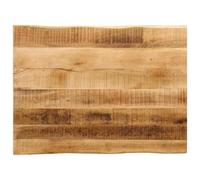 Rustic Solid Mango Wood Live Edge Worktop - Multifunctional Replacement Tabletop for Home & Business Smooth Surface Ideal for Dining & Crafting