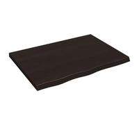 Rustic Solid Oak Wall Shelf 80x60 cm Dark Brown 38.4 kg Capaci Versatile Sto for Bathroom Office or Bedroom and Home Decor