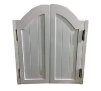 Rustic Solid Wood Cowboy Swing Door 30"x36" - Auto-Close Wooden Parlor Door for Home, Café, Bar - Slish Swinging Entry Solut