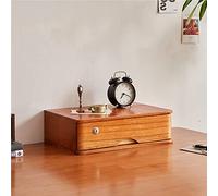 Rustic Solid Wood Desk with Lock & 1 Drawer - Ideal for Office Home School and Document Storage - Stylish and Functional Filing Cabinet