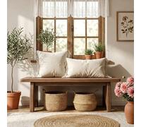 Rustic Solid Wood Entryway Bench 60 150 cm Versatile Shoe Rack for Hallway & Mudroom Indoor/Outdoor Plant Display Flower Pot nd Garden Seat