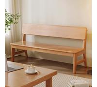 Rustic Solid Wood Farmhouse Bench with Armrests & Storage - Versatile Indoor/Outdoor Seating for Entryway Living Room Patio Hallway Garden & More