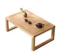Rustic Solid Wood Low Coffee Table for Floor Sitting RectangularTea Table for Living Room Bedroom Small Dining or Lounge Use