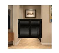 Rustic Solid Woodfor Cafe & Barn Swinging Door with AutoCloseEasy Installat (DW85xH120cm/33.46x47.24in)